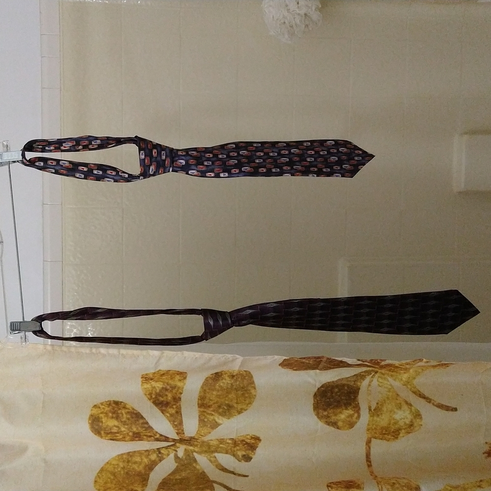 Ties, Rafaello with cards and Salvatore Pellegrino diamonds